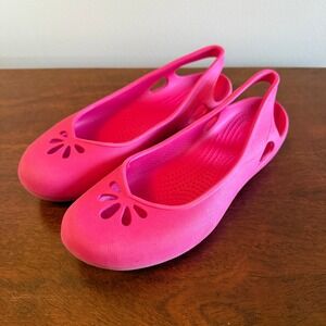 Crocs Malindi Slingback Flats Pink Women's Size 6
